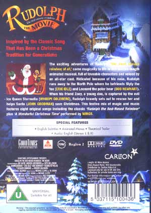 Myreviewer Com Jpeg Back Cover Of Rudolph The Red Nosed Reindeer The Movie,Rudolph The Red Nosed Reindeer 1964 Characters