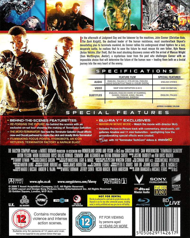 myReviewer.com - JPEG - Terminator Salvation (Blu-ray) Back Cover