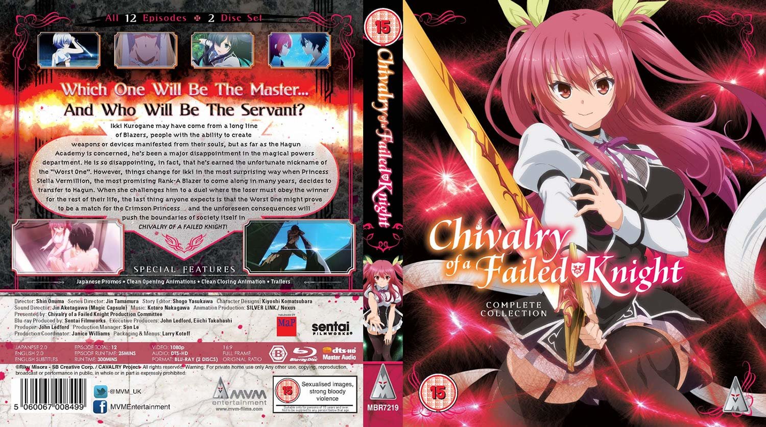 Chivalry of a Failed Knight - Anime Blu-ray - Complete Collection